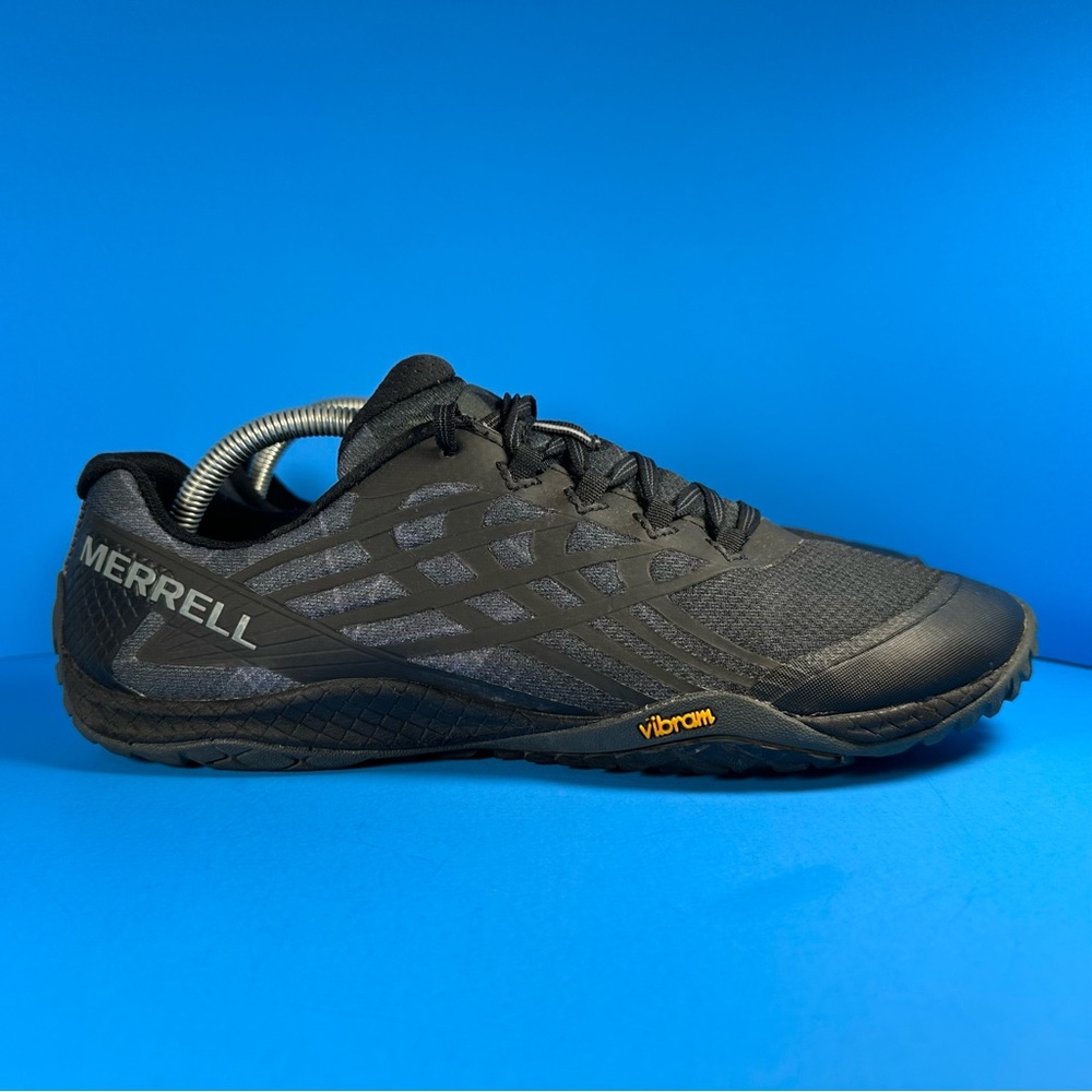 Merrell Trail Glove 4 Barefoot Running Shoes Mens 10 Black Minimalist Vibram